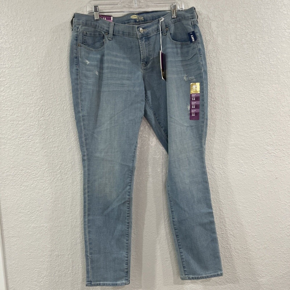 Old Navy Women's Size 14R Distressed Denim Jeans